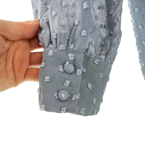 Lulu's Blue Polka Dot Mini Dress - Picture 11 of 16